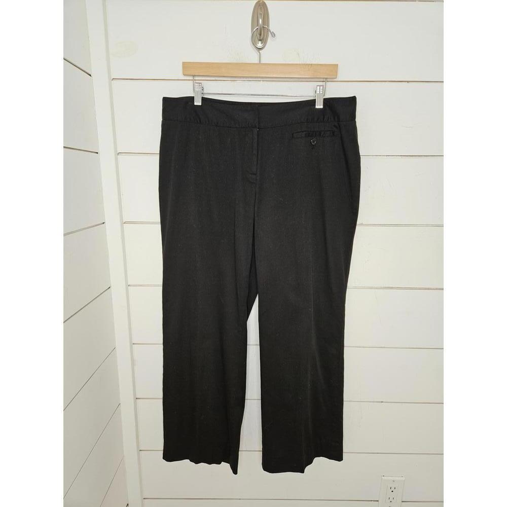 Atelier size 14 black cotton cropped dress pants